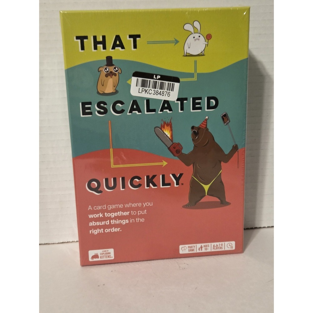 That Escalated Quickly Board Card Party Game, Exploding Kittens Sealed New